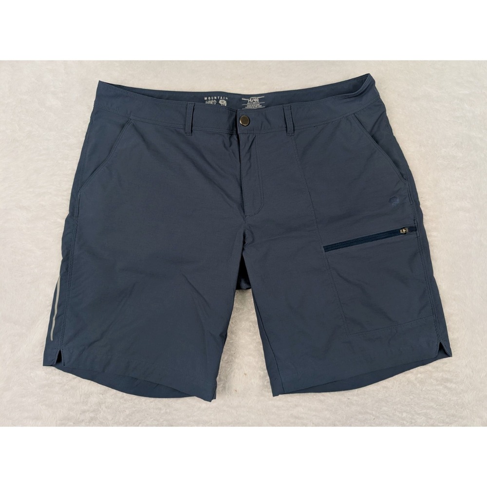 Mountain Hardwear Shorts Women's 14 (35x9) Blue Nylon Trekking Hiking Gorpcore